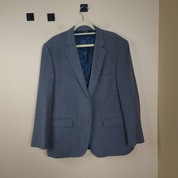 Jos. A. Banks Gray Wool/Silk Brand Two Button Blazer Size 44L - Picture 8 of 12